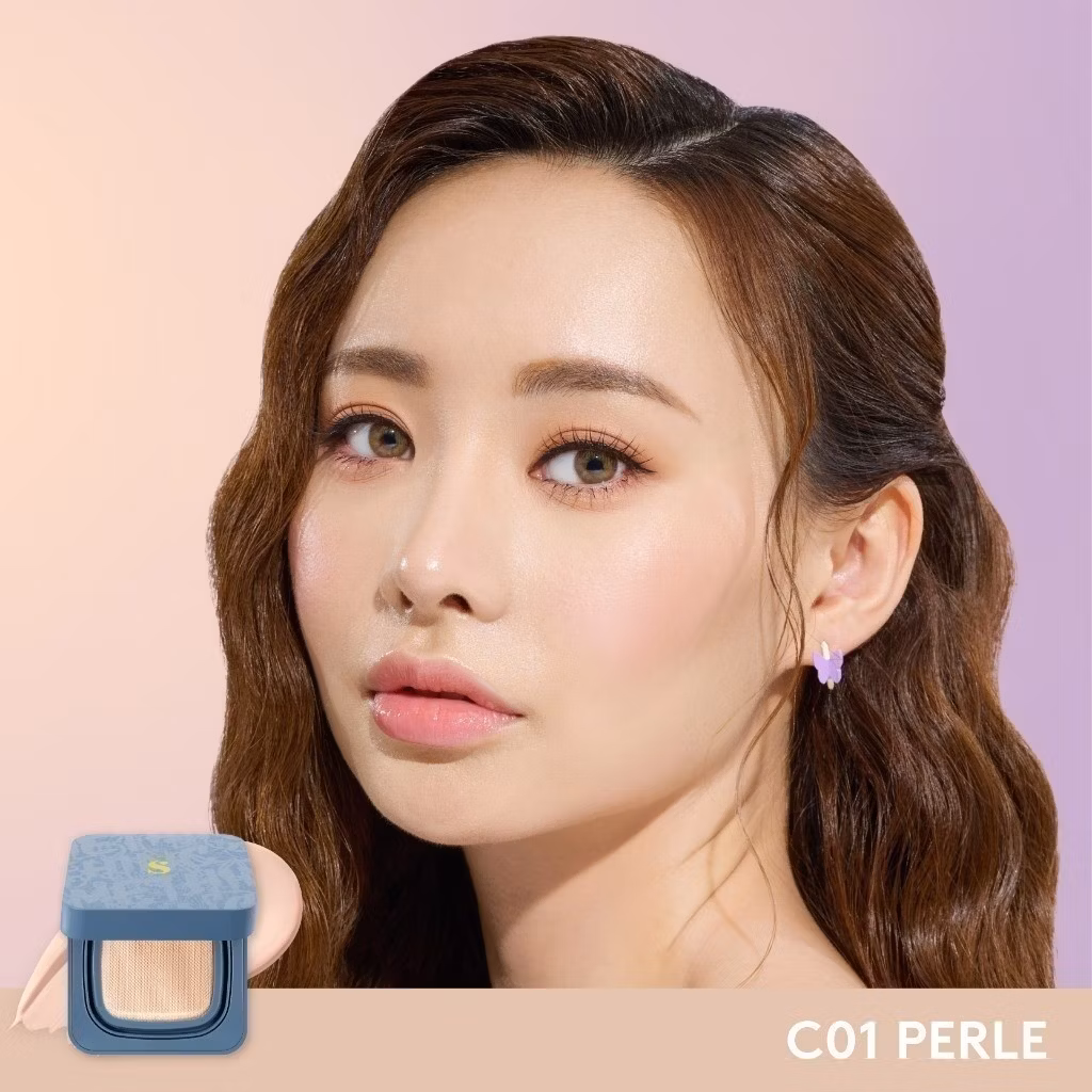 Somethinc Hooman Breathable UV Cushion Cover SPF 35 PA++++ C01 Perle