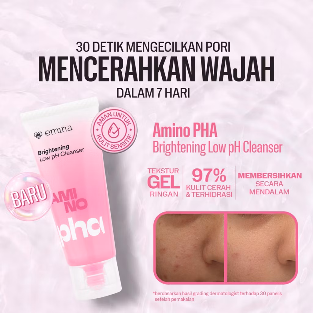 Emina Brigthening Low Ph Cleanser Amino Pha 70Ml