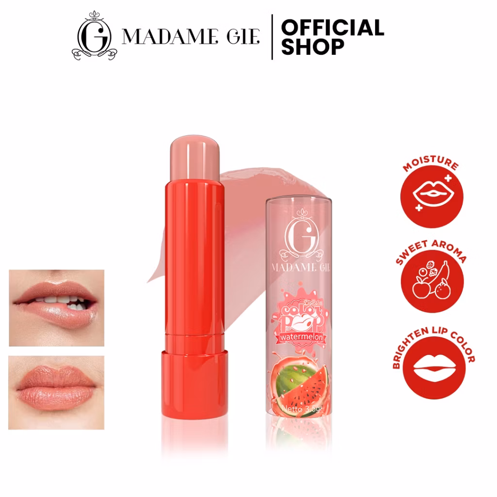 Madame Gie Lip Balm Color Pop Watermelon 3,5Gr