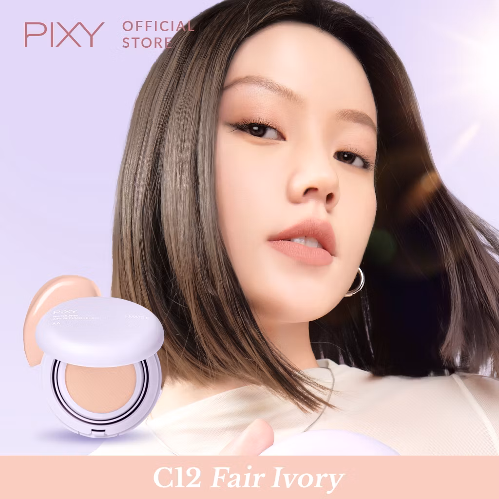 Pixy Airy Serum Cushion Matte C12 Fair Ivory