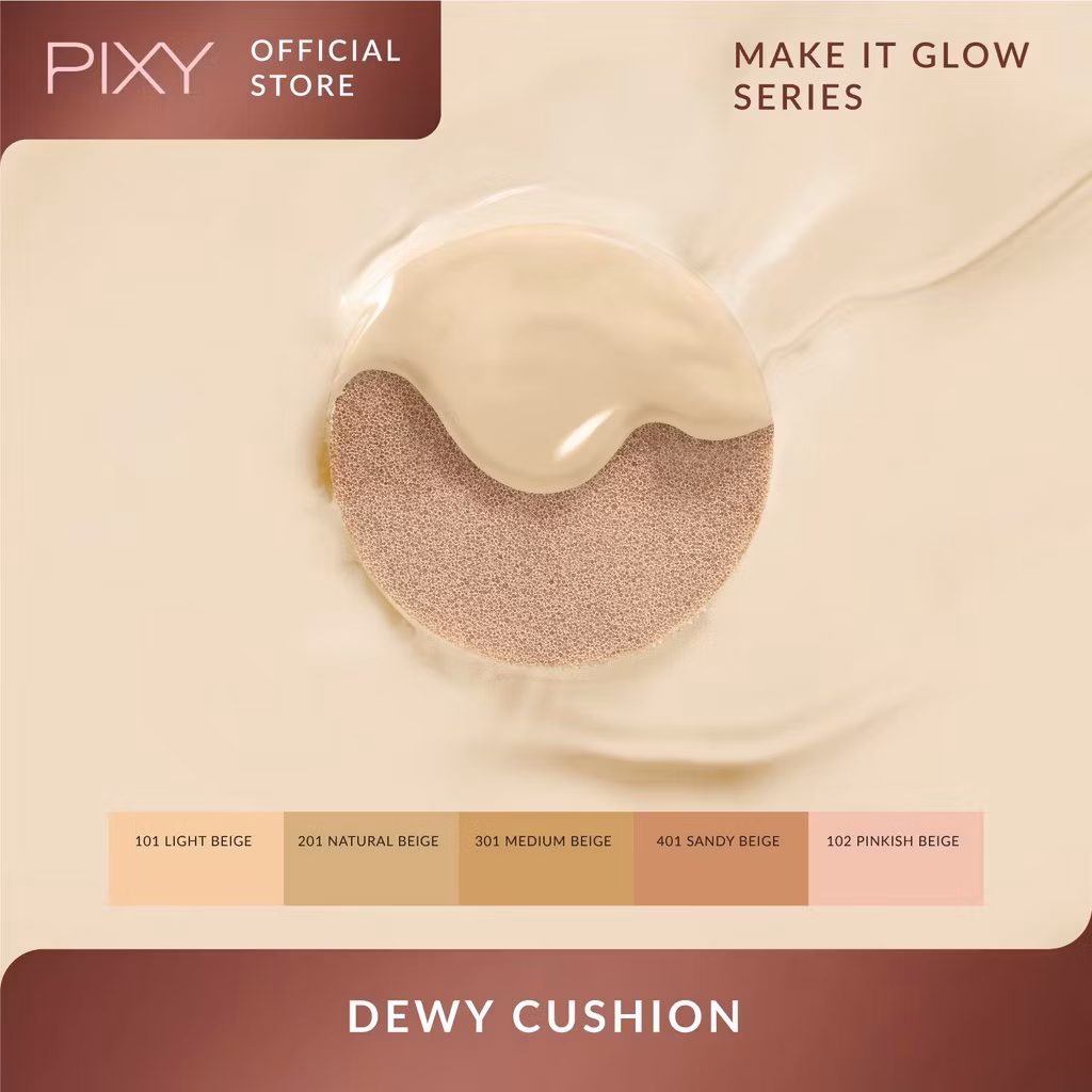 Pixy Make It Glow Dewy Refill Cushion 201 Neutral Beige