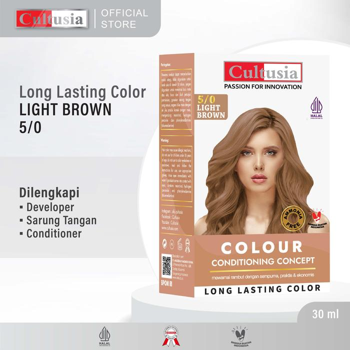 CULTUSIA colour conditioning concept 5/0 light brown