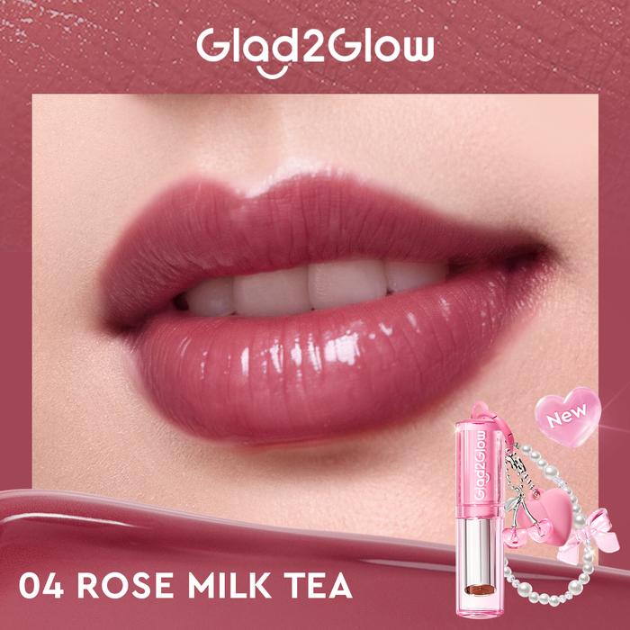 Glad2Glow Glowy Tint Lip Balm Rose Milk Tea