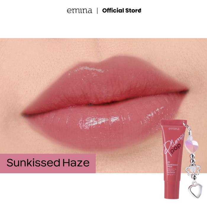 Emina Secret Charm Edition Plumpy Pop Lip Serum 01 Sunkissed Haze
