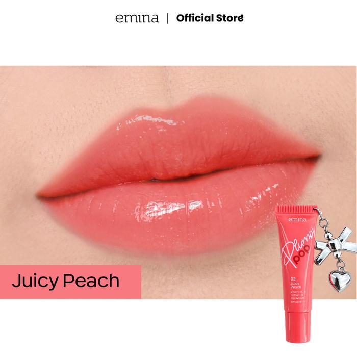 Emina Secret Charm Edition Plumpy Pop Lip Serum 02 Juicy Peach