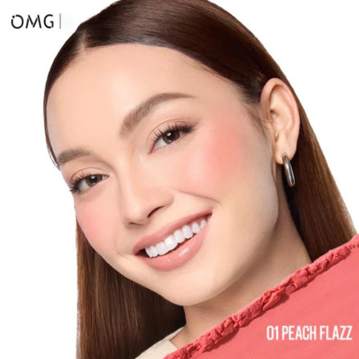 Omg Oh My Glam Powerlast Blush To Go 01 Peach Flazz