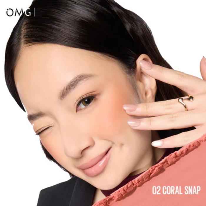 Omg Oh My Glam Powerlast Blush To Go 02 Coral Snap