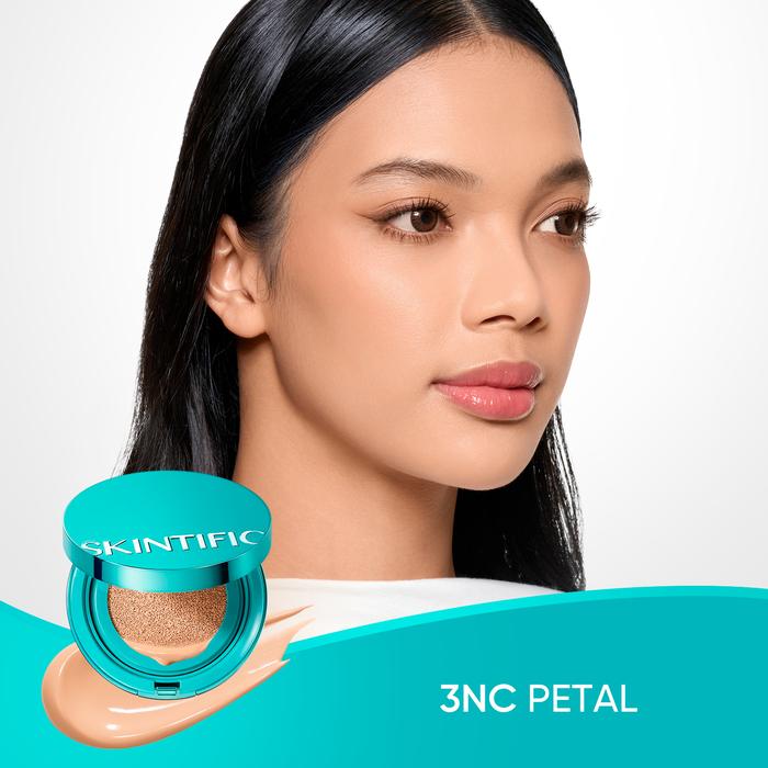 Skintific Perfect Stay Serum Matte Cushion Foundation Spf 50 3Nc Petal
