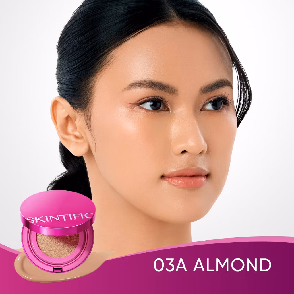 Skintific Cover Glow Perfect Cushion 03A Almond
