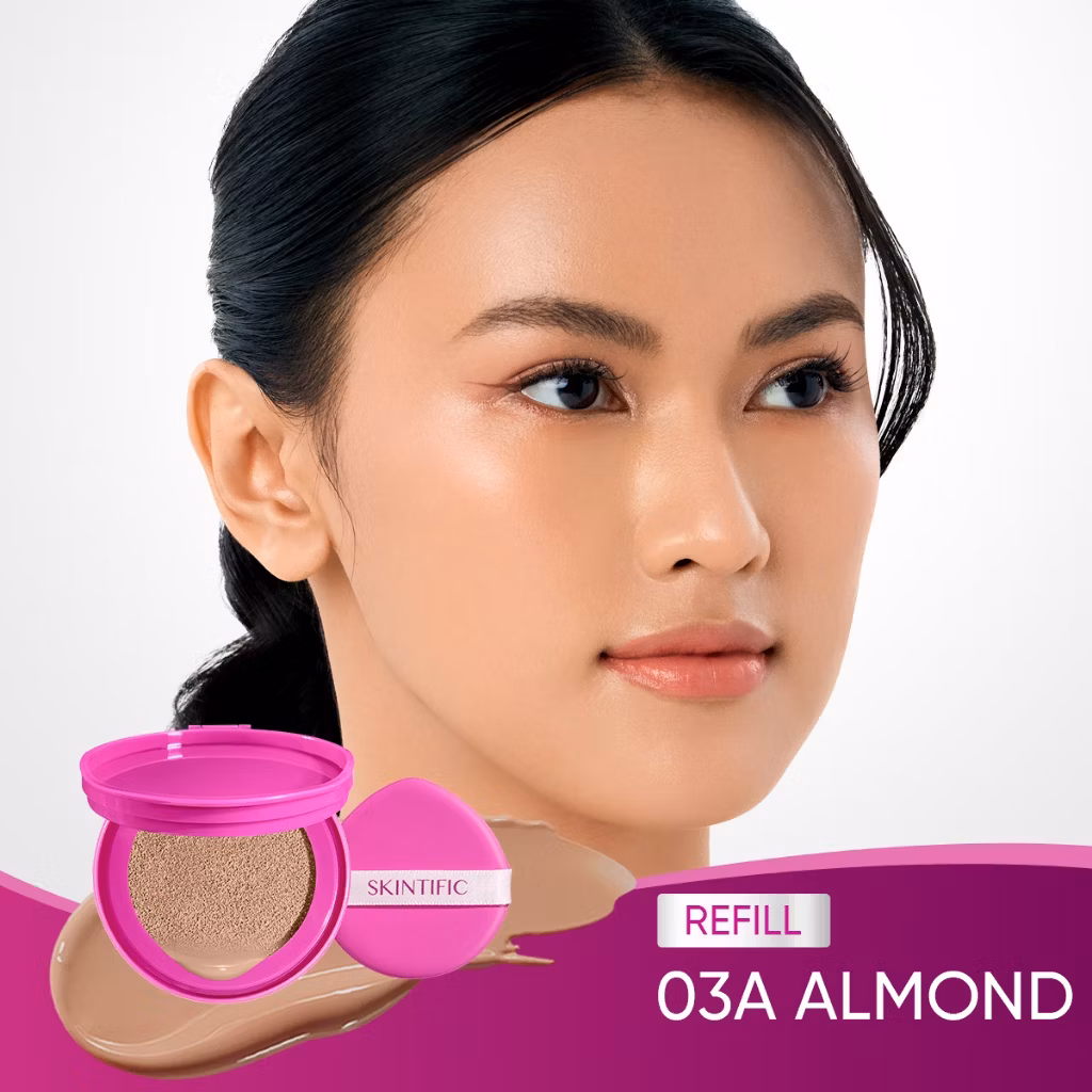 Skintific Cover Glow Perfect Cushion Refill 03A Almond