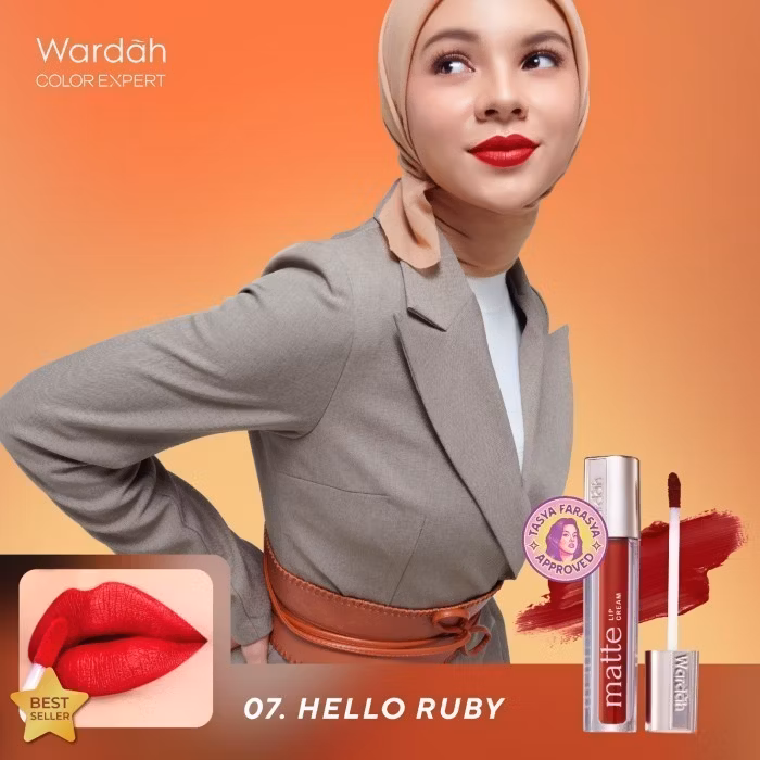 Wardah Exclusive Matte Lip Cream Shade 07