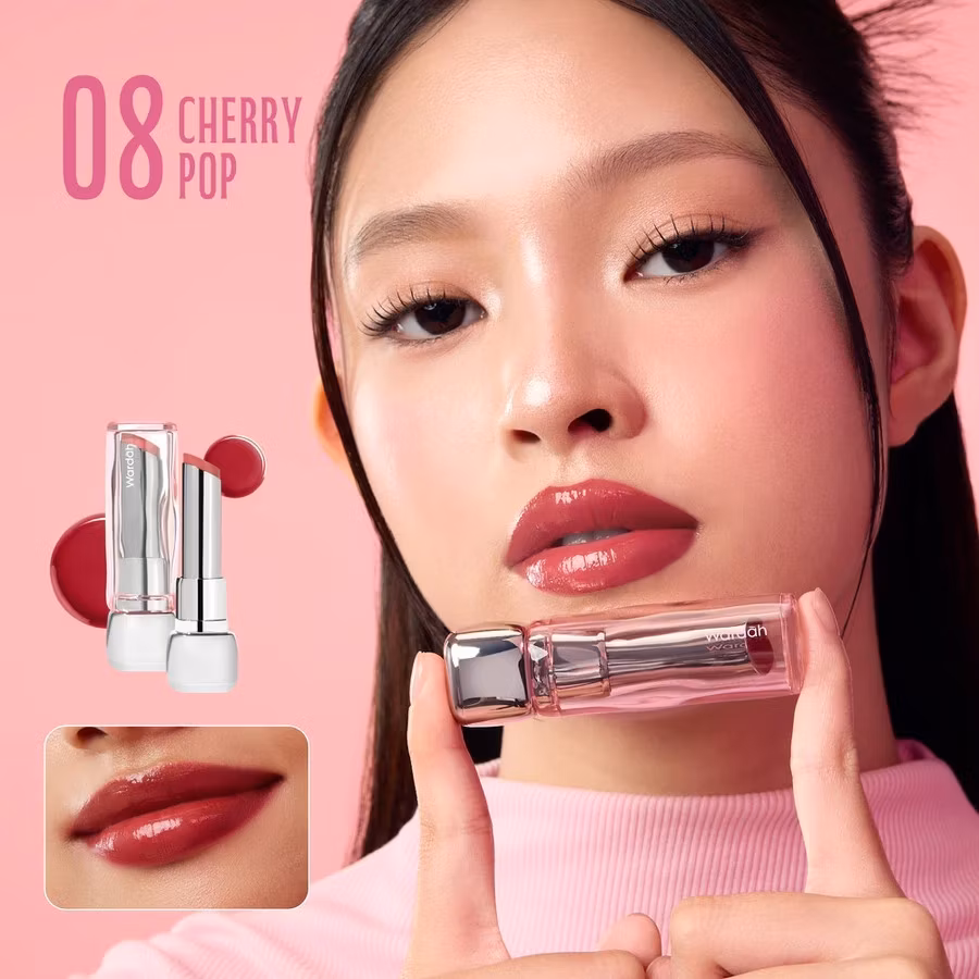 Wardah Glossicle Peptide Balm 08 Cherry Pop