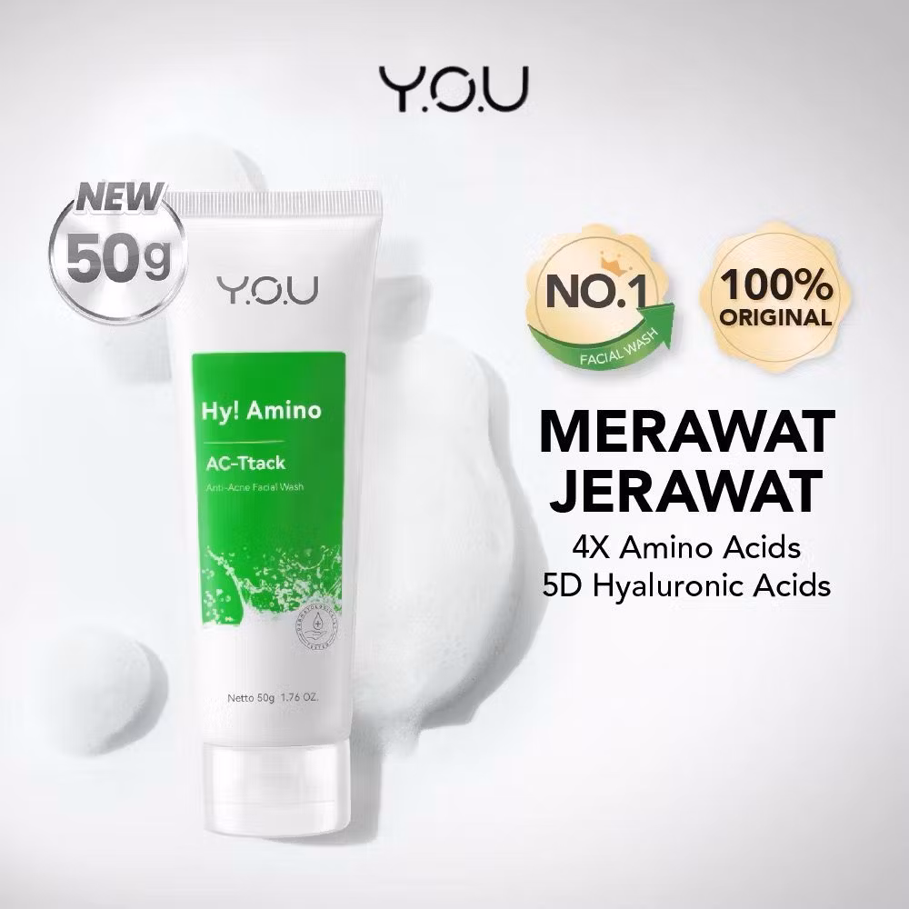 You Hy! Amino Ac-Ttack Anti Acne Facial Wash 50Gr