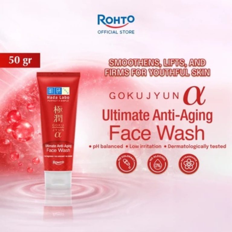 Hadalabo Gokujyun Alpha Ultimate Anti Aging facial wash 50ml