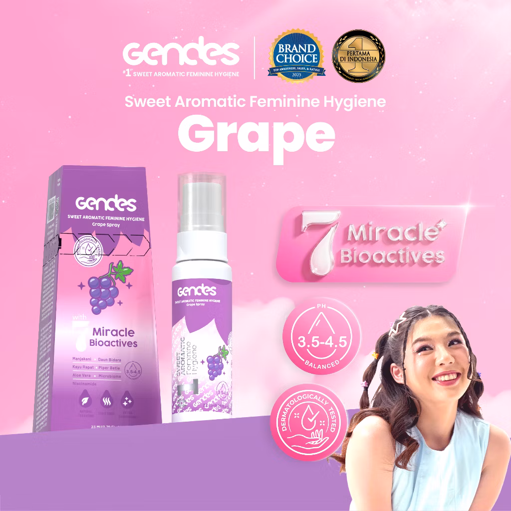 Gendes Feminime Hygiene Grape Spray 23ml