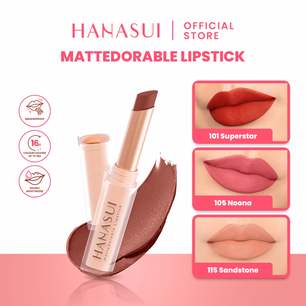 Hanasui Mattedorable Lipstick 110