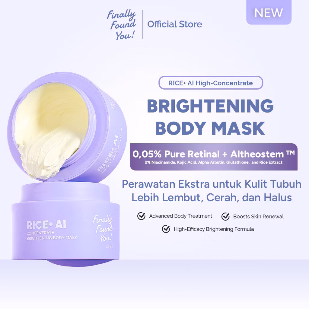 Finally Found You Rice + AI Concentrate Brightening Body Mask 100ml