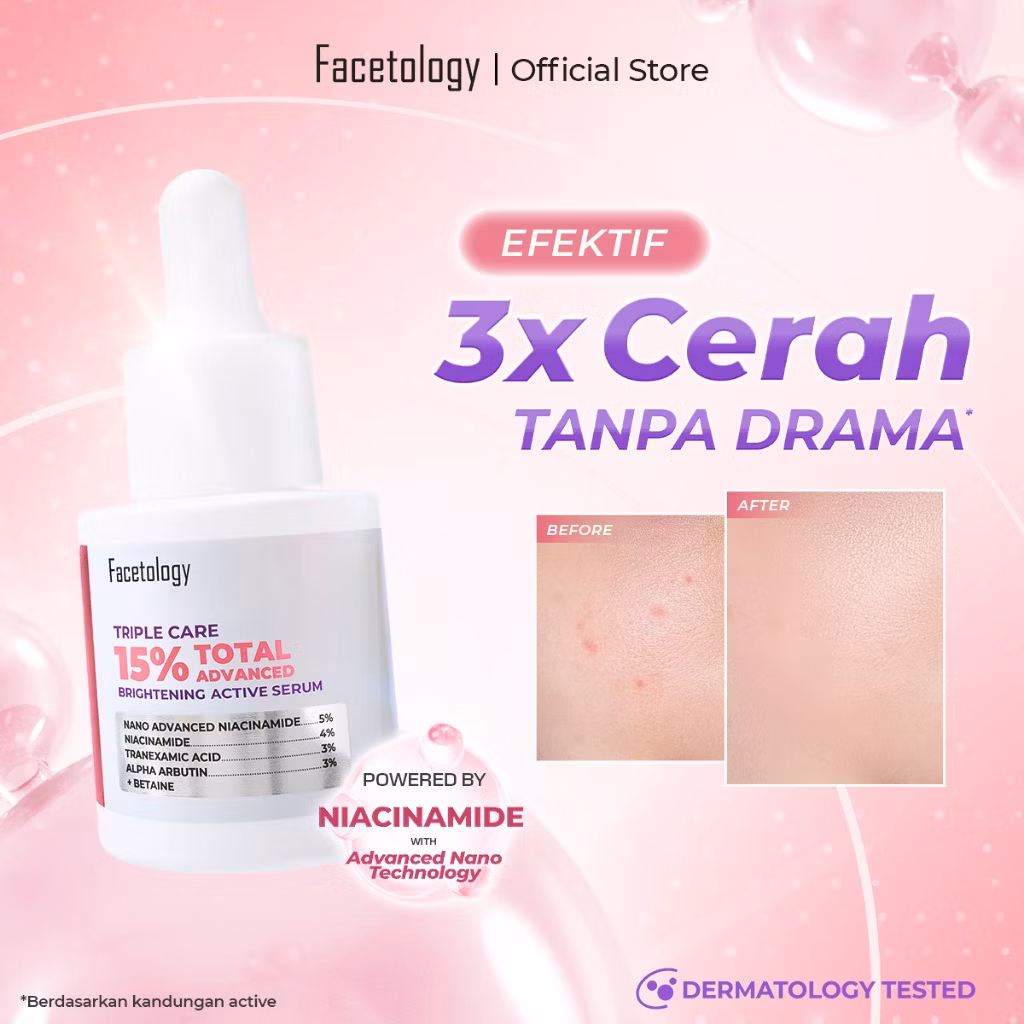 Facetology 15% Total Advanced Brightening Active Serum 15ml